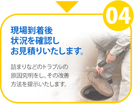 料金･作業の内容を
          確認していただけます。