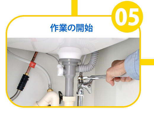 作業の開始