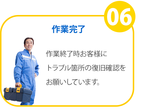 作業完了