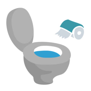 トイレットペーパー詰まり