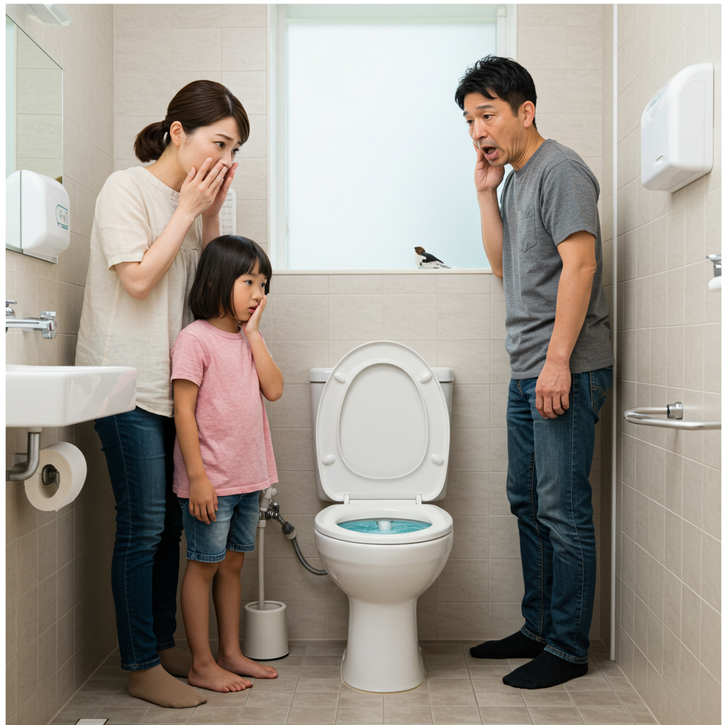 トイレの水が引かない