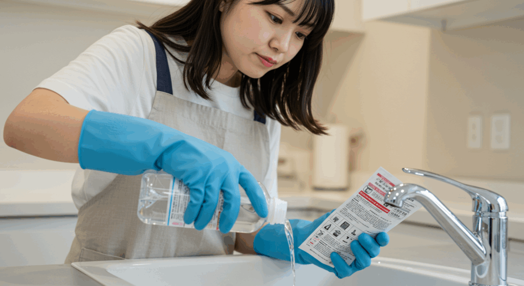 パイプクリーナーや洗剤の正しい使い方