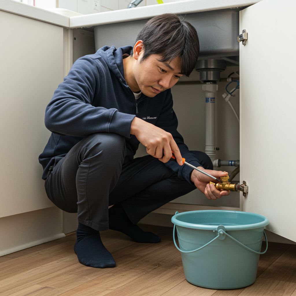 止水栓の閉め方と水抜き