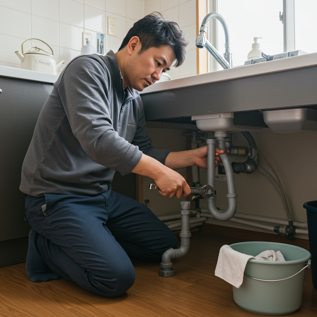 排水トラップ（U字管）にある場合