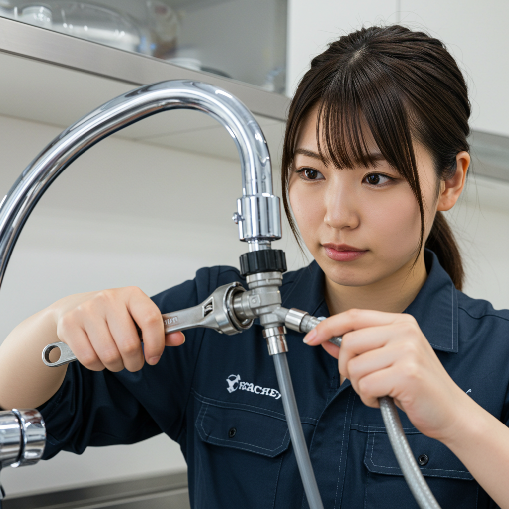 新しい分岐水栓の取り付け方