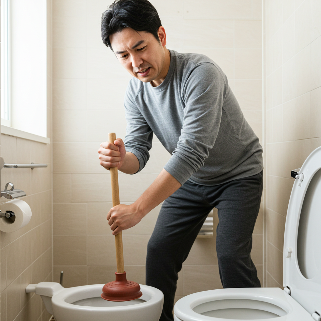 ラバーカップ(スッポン)を使う