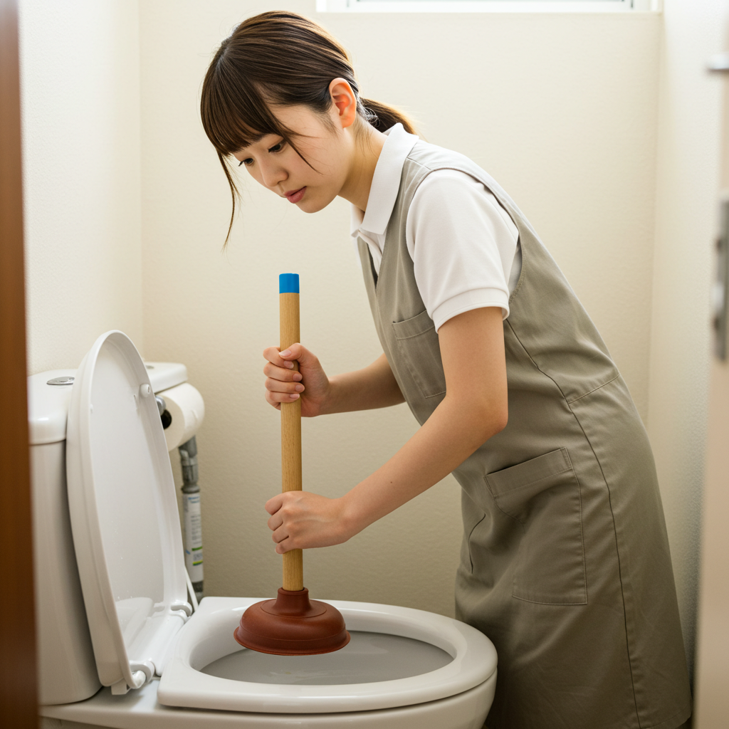 ラバーカップ(スッポン)の使用