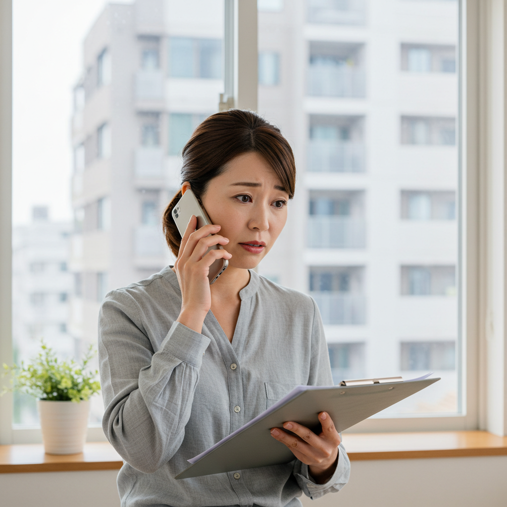管理会社への連絡:共有部分の確認