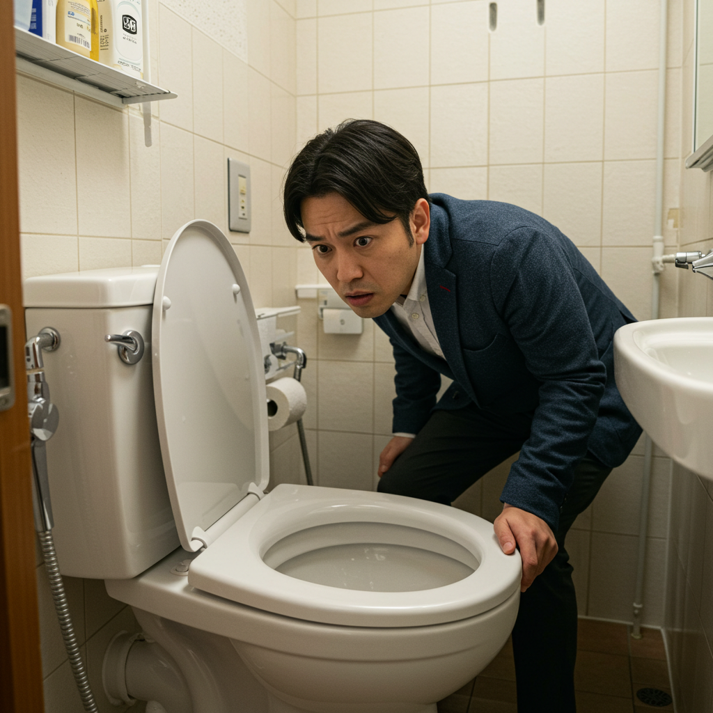 トイレつまりの原因を特定する