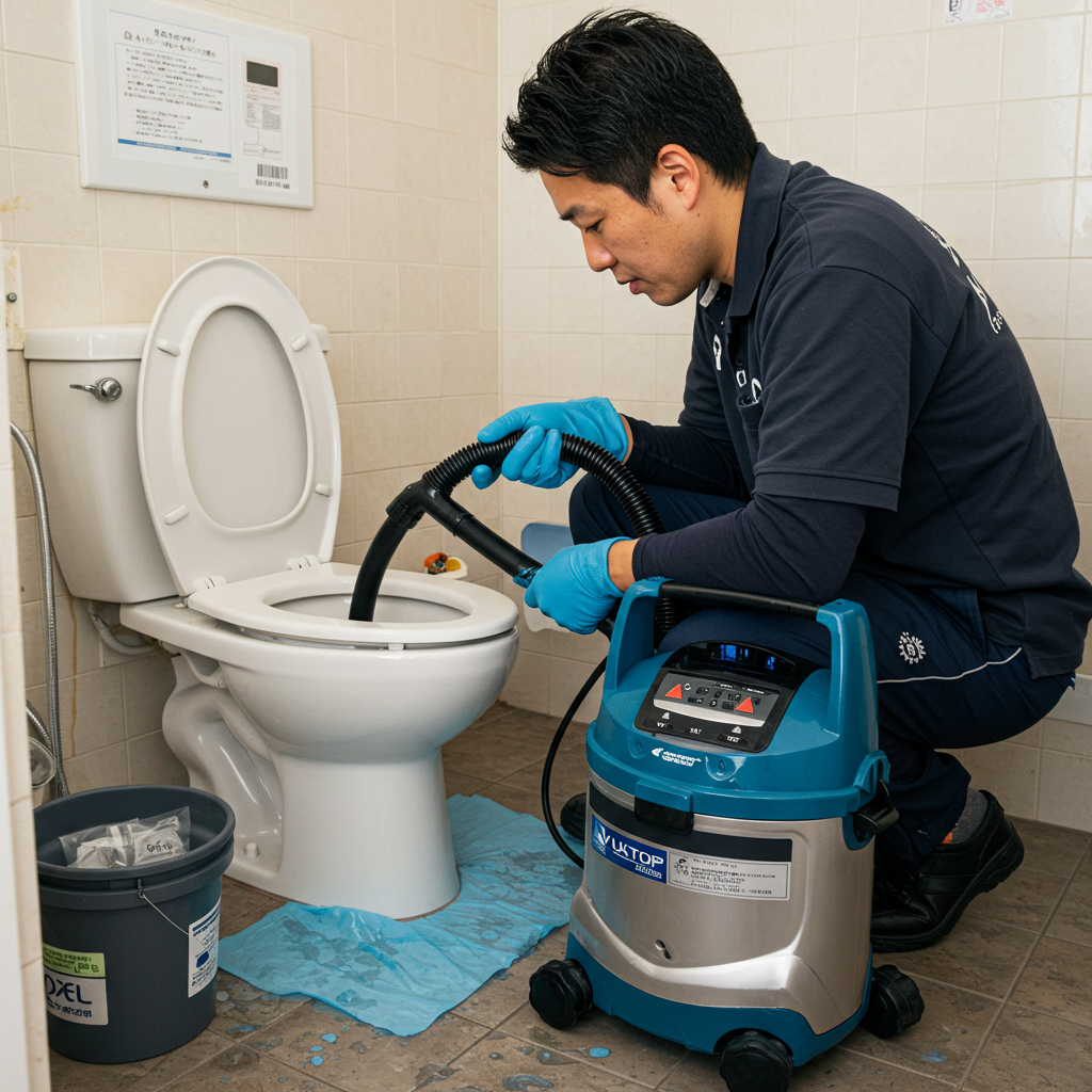 真空式パイプクリーナーの威力