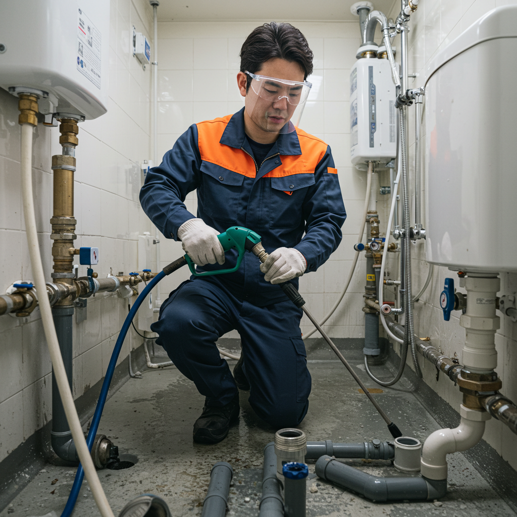 高圧洗浄機を使用する(専門業者向け)