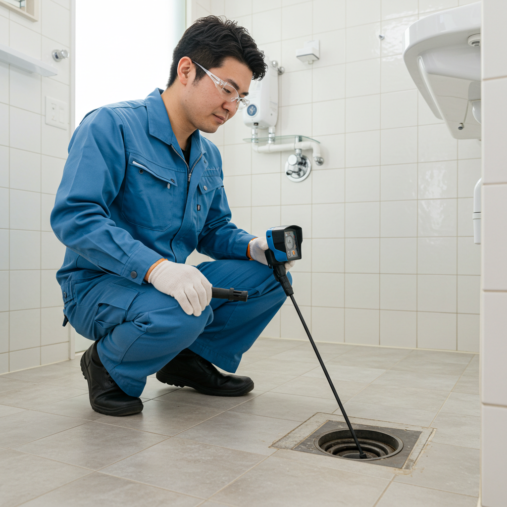 排水管の奥で詰まっている場合