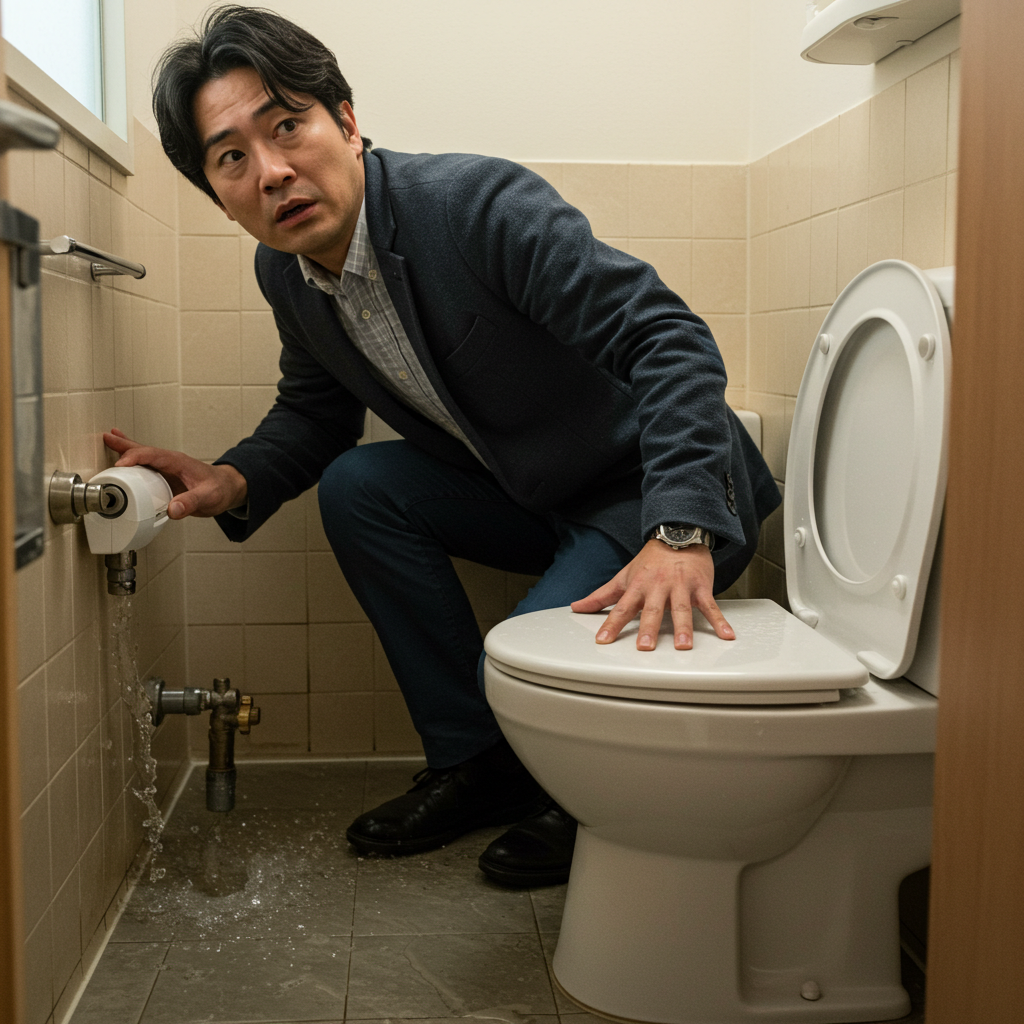 水位が異常に高い、または水漏れしている