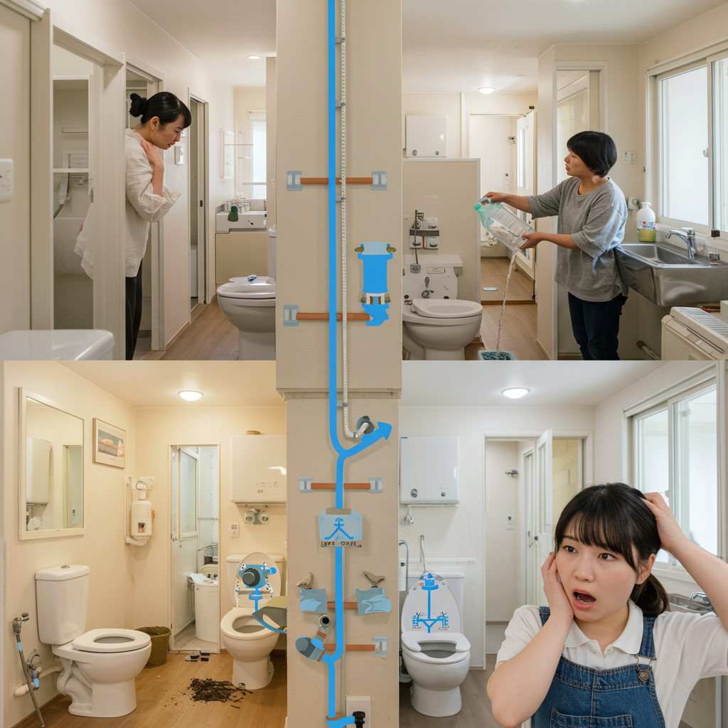 マンション・アパートで詰まりやすい理由