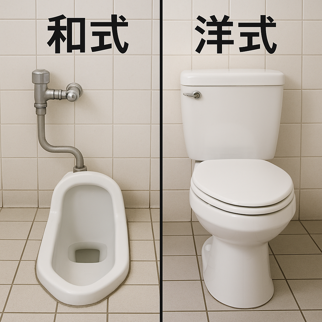 和式?洋式?トイレのタイプを確認