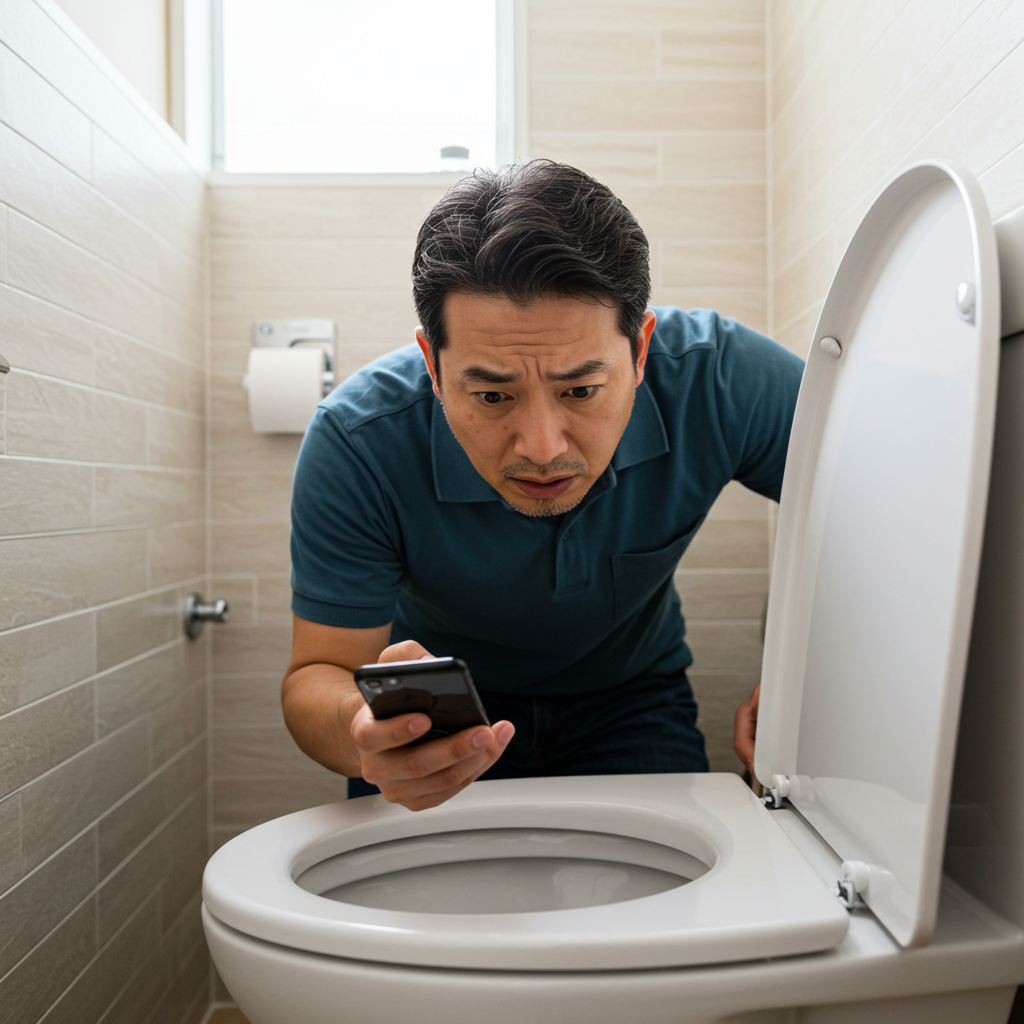 固形物を落とした場合