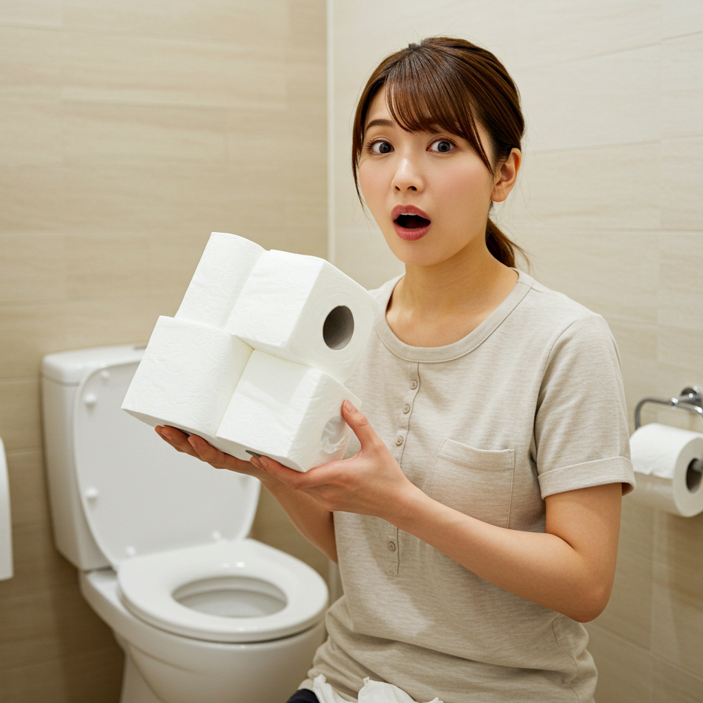 トイレットペーパーの使いすぎに注意する