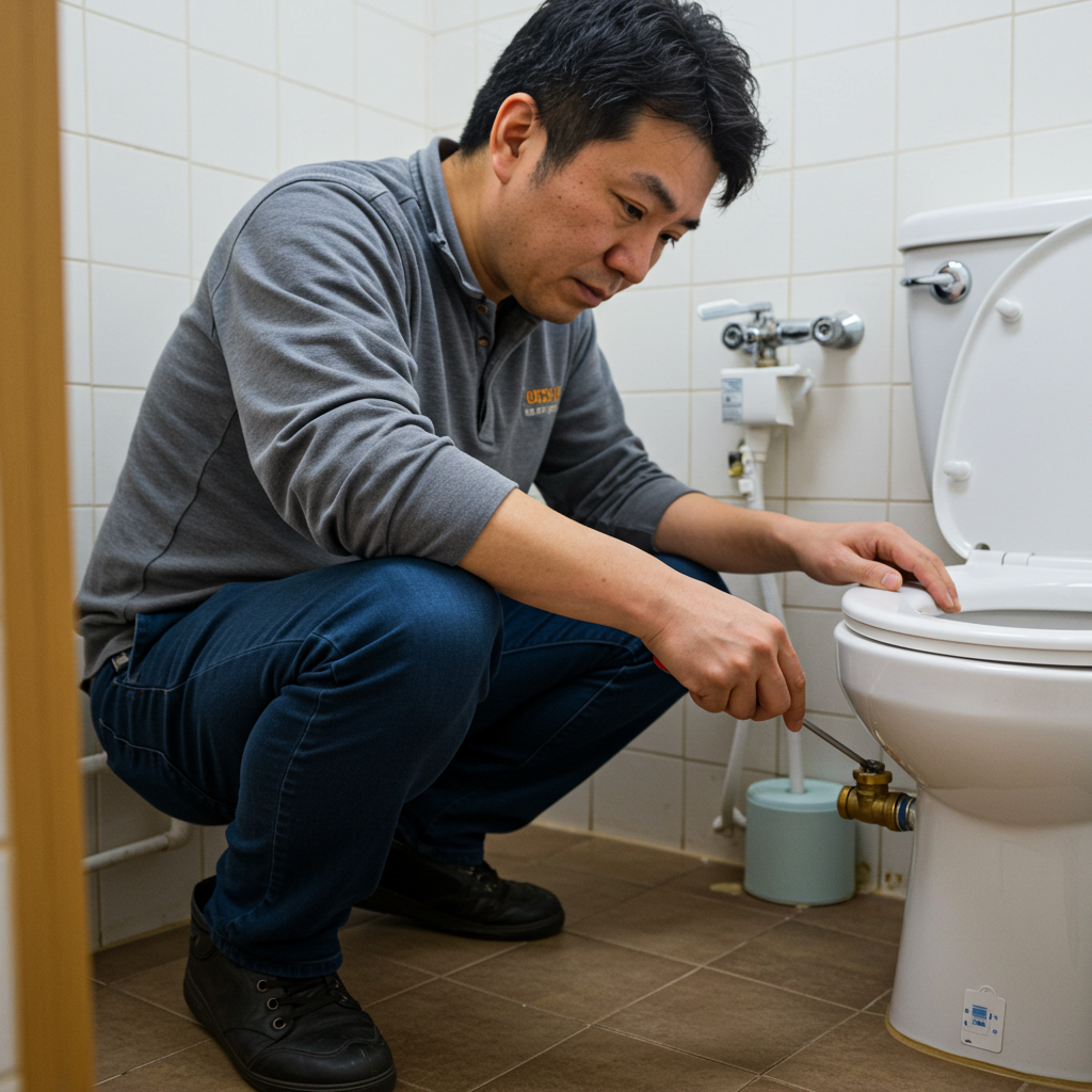 止水栓を閉める