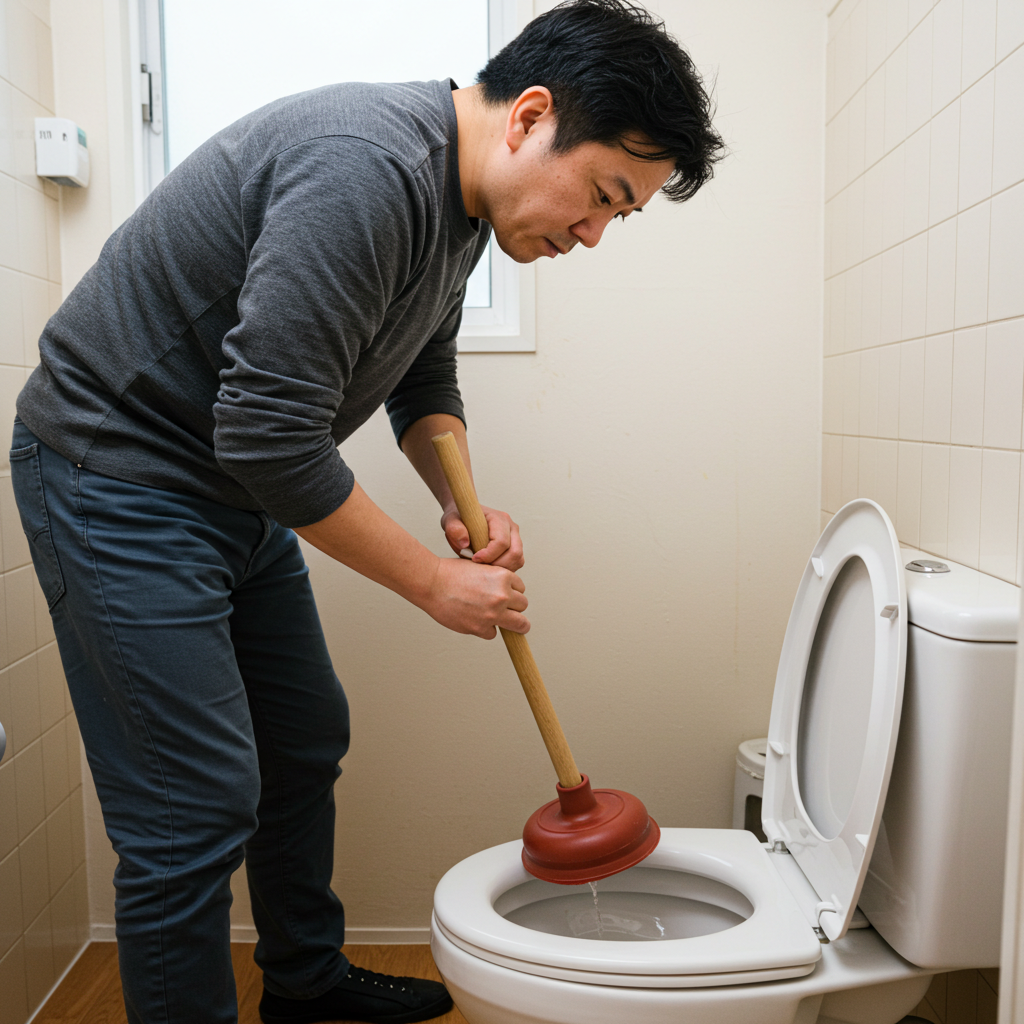 トイレのつまり、一晩放置で解決?原因別の対処法と注意点 74 ラバーカップを使う