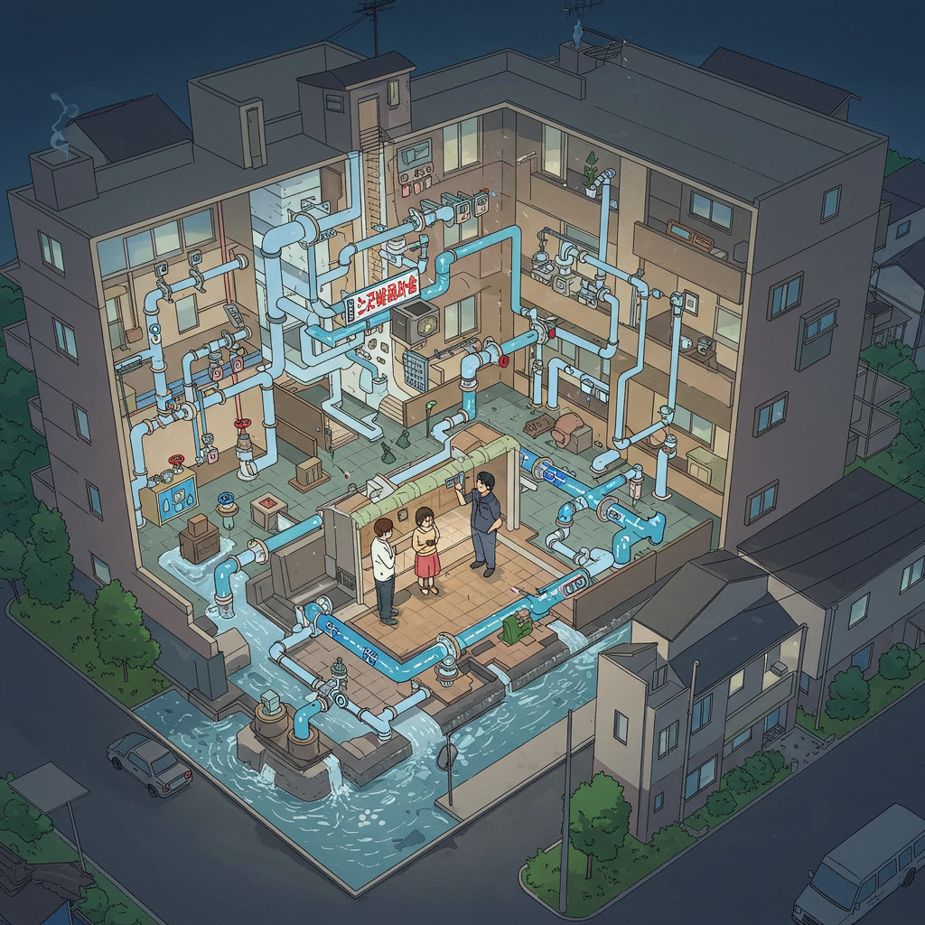 マンション特有の排水システム