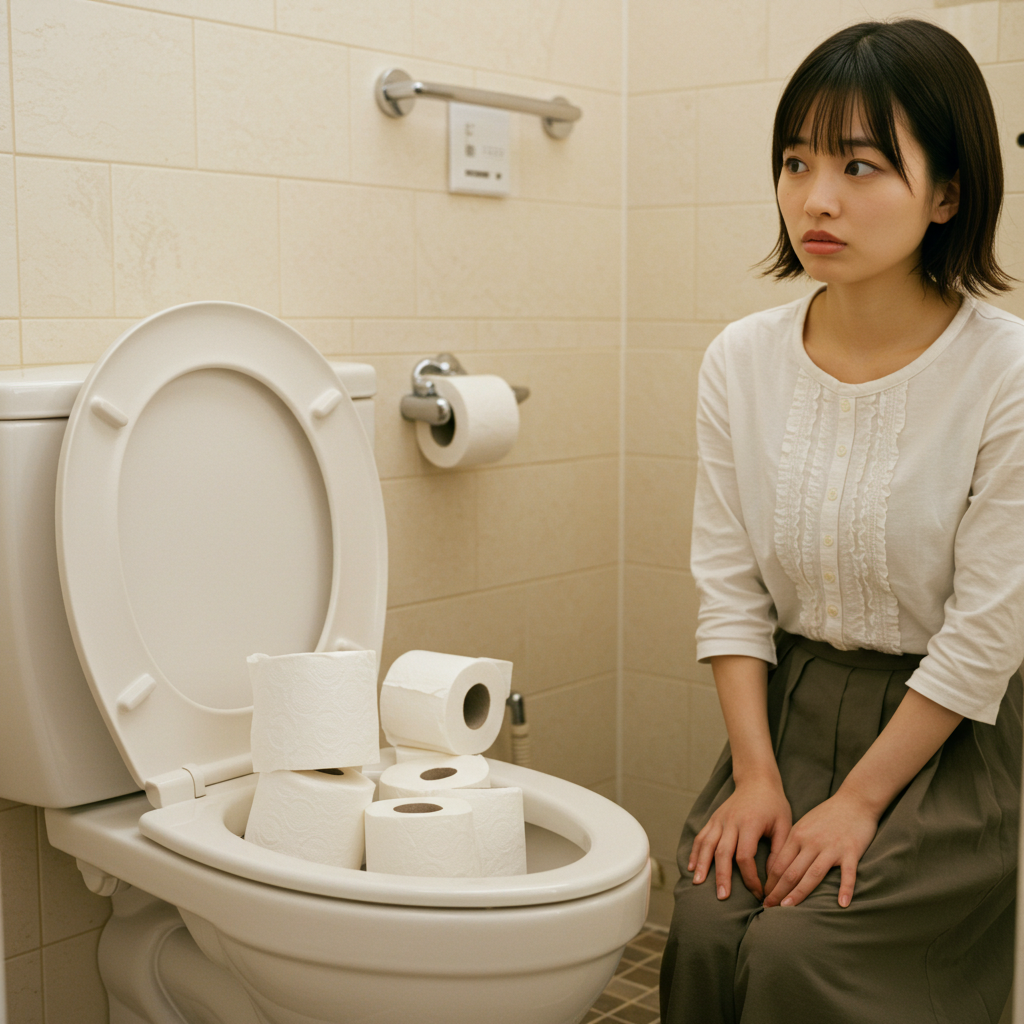 原因1：トイレットペーパーの大量投入