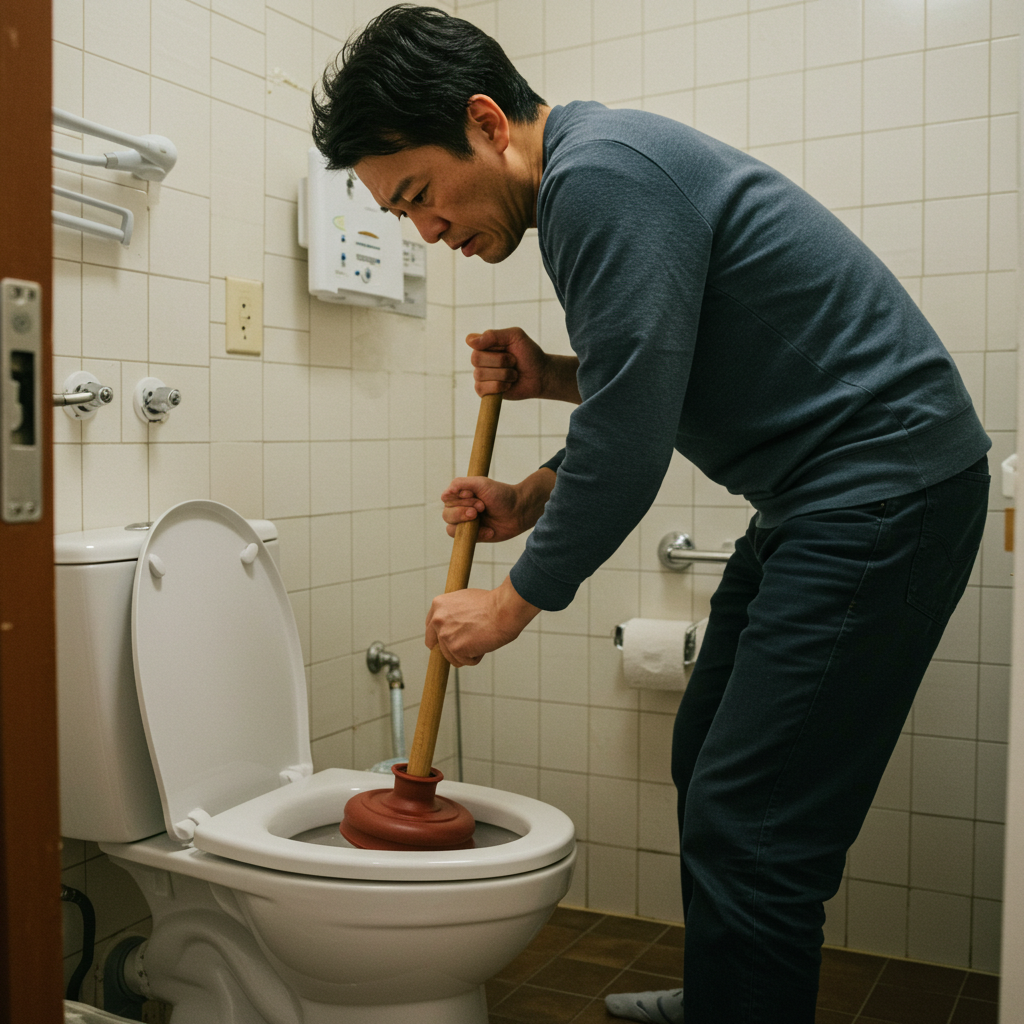 ラバーカップ（スッポン）の使用