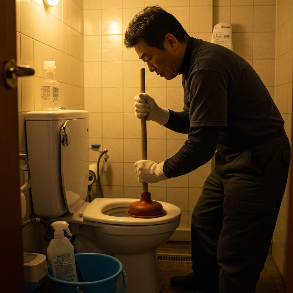 ラバーカップ（スッポン）の使用