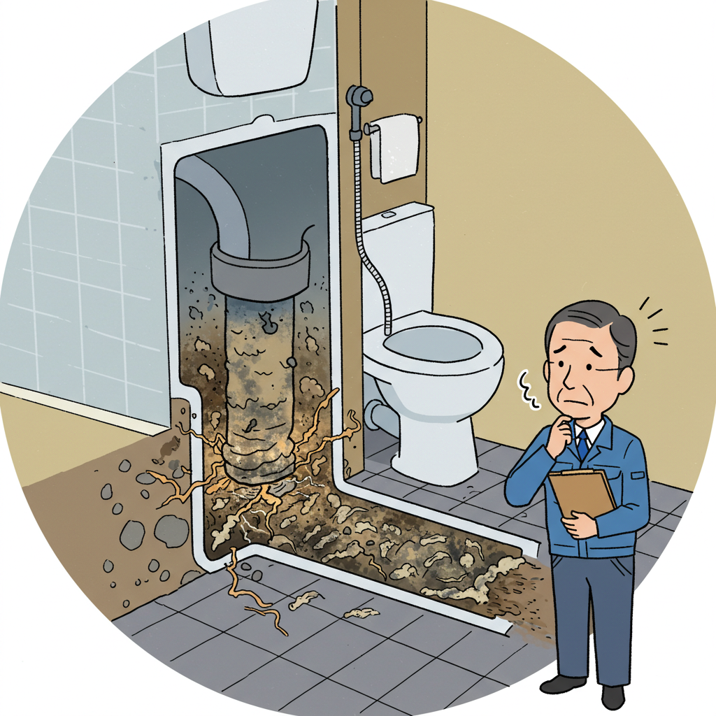 排水管の汚れや蓄積物