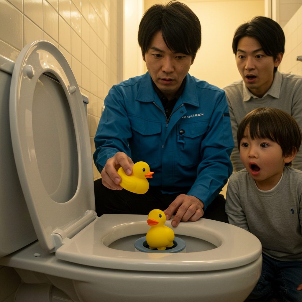 水に溶けないものが原因の詰まり