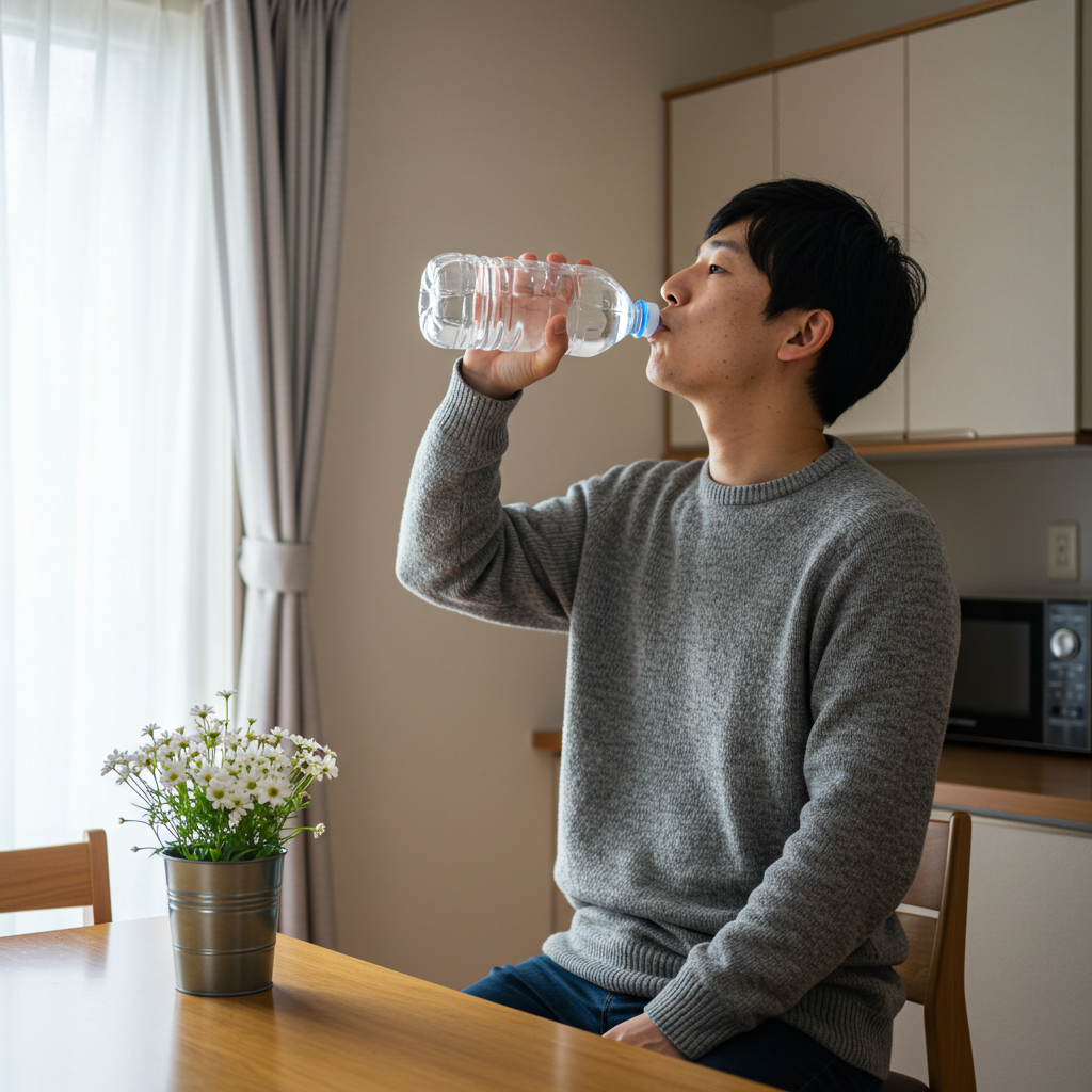 検査後の水分補給