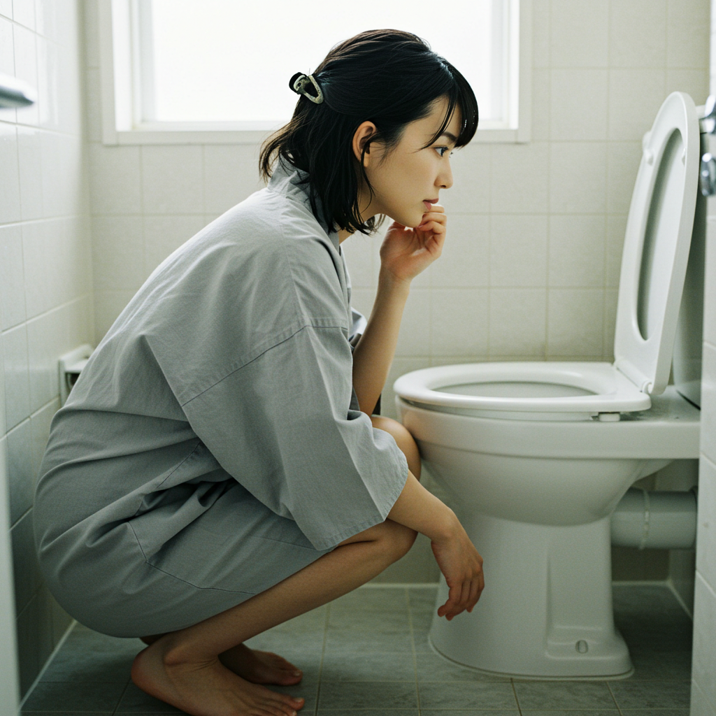 水が少しずつ時間をかけて流れる