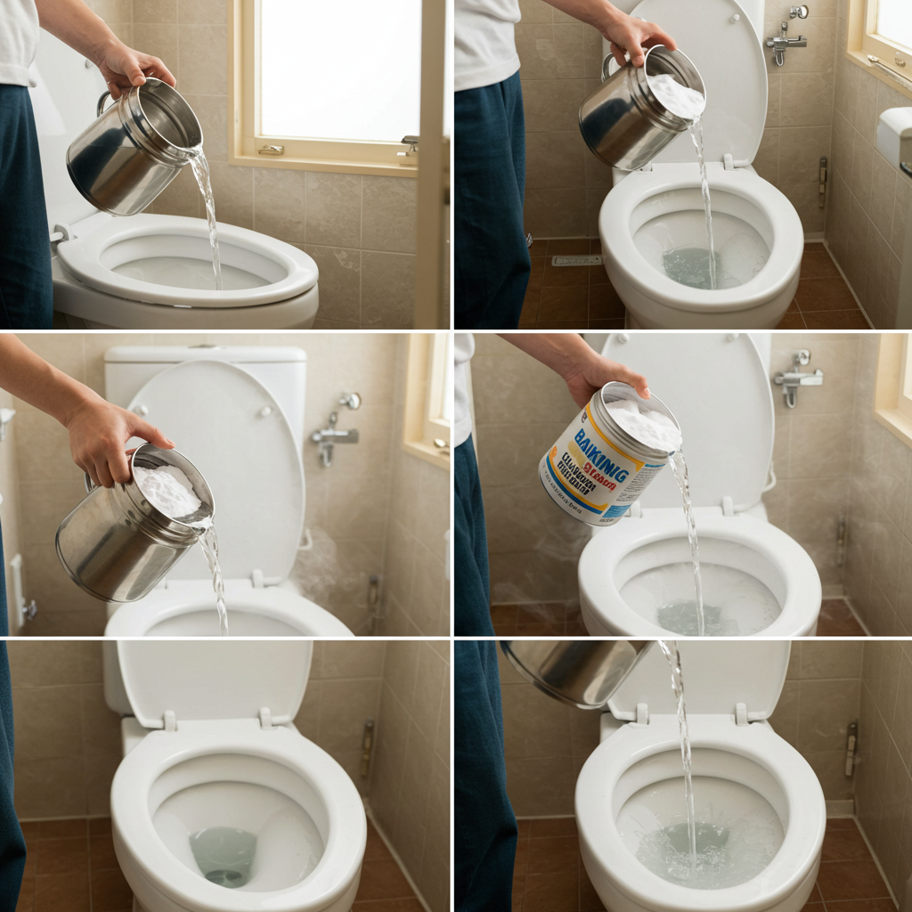 重曹とお湯を使った基本の手順