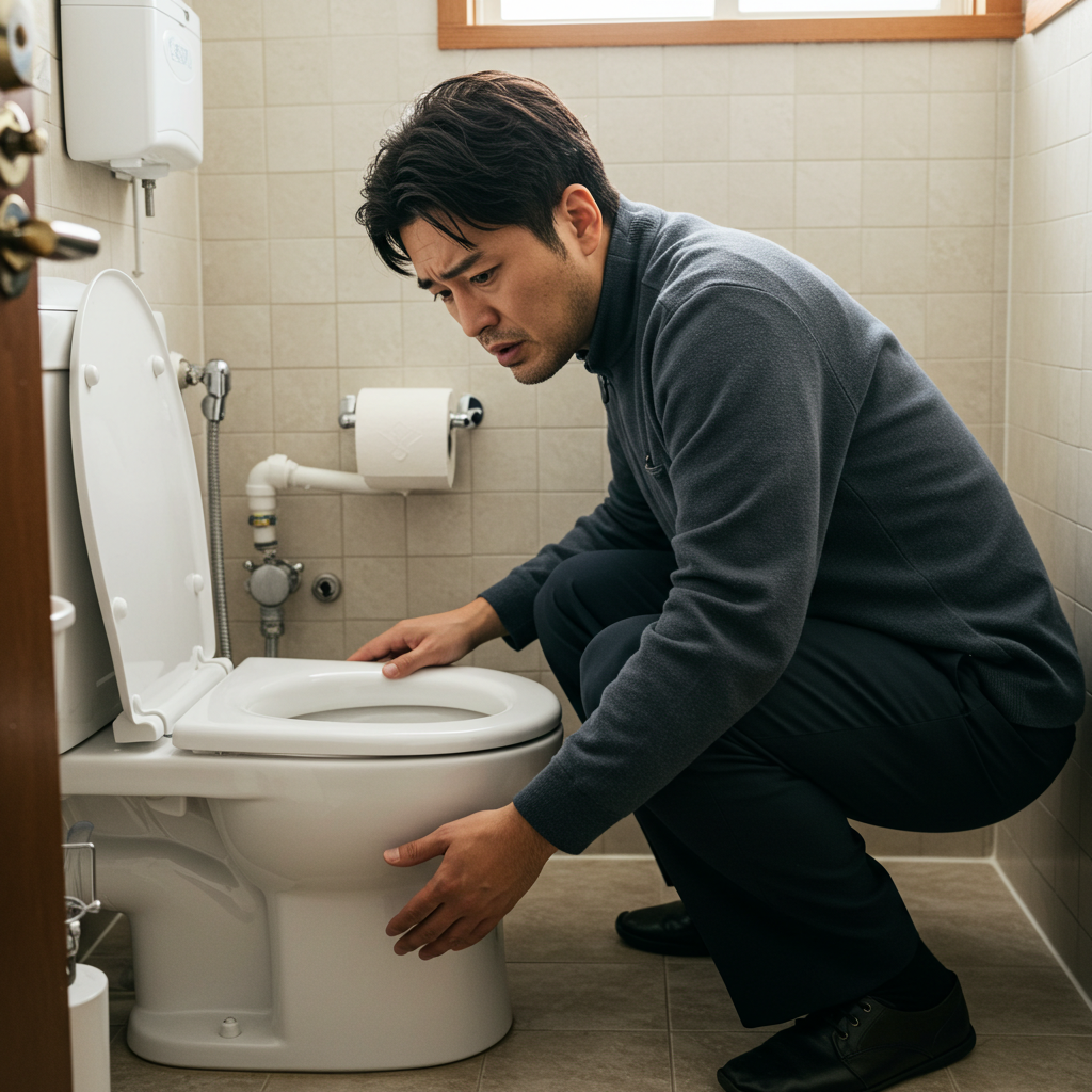 トイレのつまりを放置した場合の水位の変化と排水の問題点について