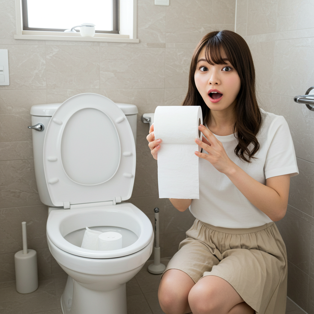 大量に流したトイレットペーパーがトイレのつまりを引き起こす理由