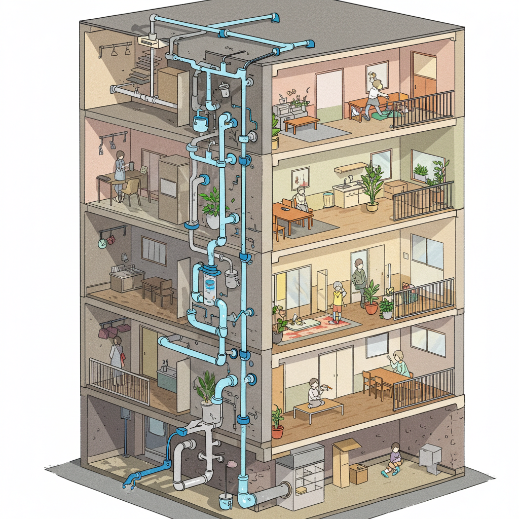 アパートは構造上詰まりやすい場合も