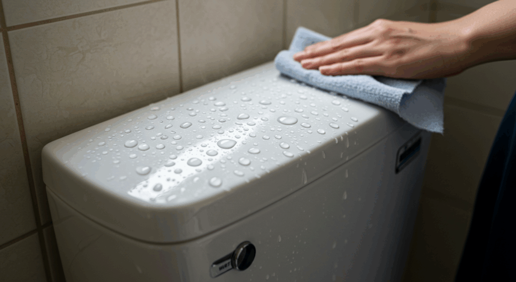 INAXトイレの床からの水漏れを徹底解説!原因・修理・予防策まで 232 結露による床濡れ