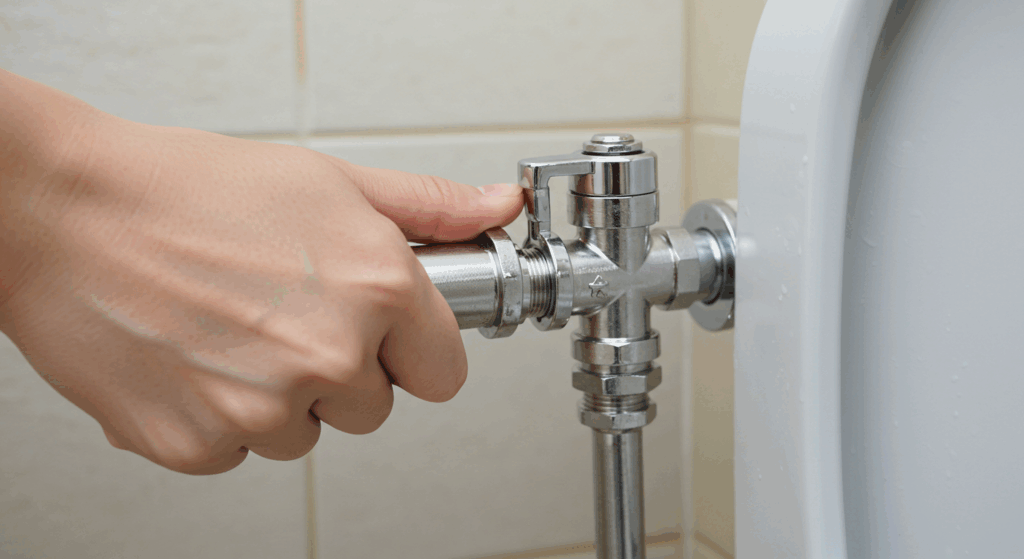 INAXトイレの床からの水漏れを徹底解説!原因・修理・予防策まで 238 止水栓を閉める
