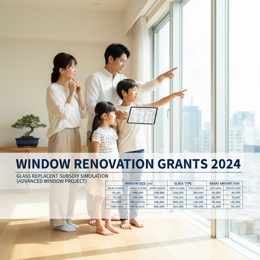 窓ガラス交換の補助金はいくら?2025年最新情報 72 ガラス交換の補助金額シミュレーション(先進的窓リノベ事業)に関する画像
