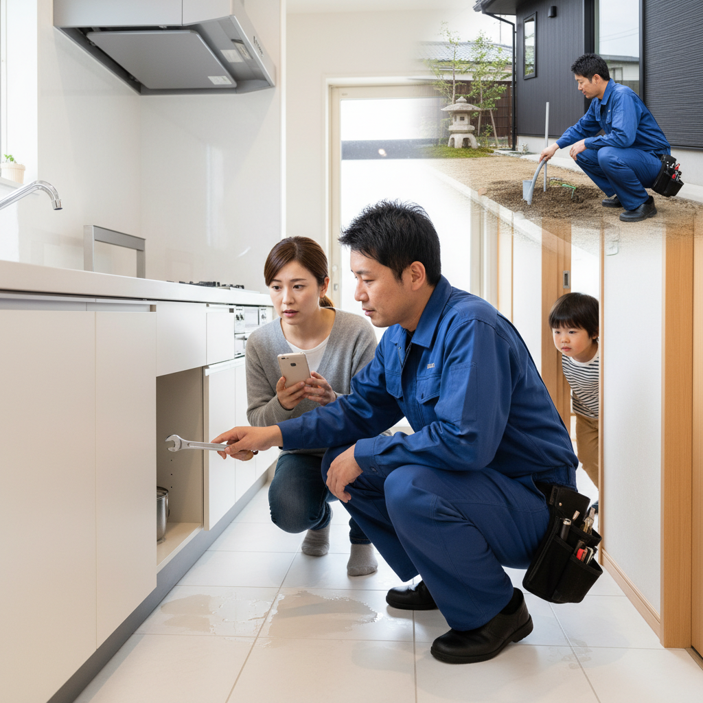 水道管の水漏れ修理料金はいくら?費用相場と対処法を全解説 74 一軒家の水道管水漏れ費用(屋内・屋外)に関する画像