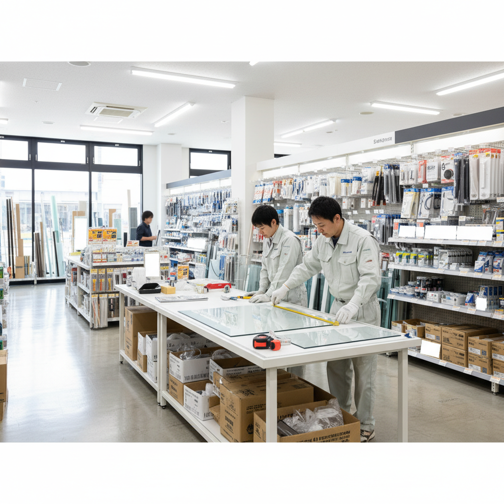 ホームセンターでのガラス修理は可能かに関する画像