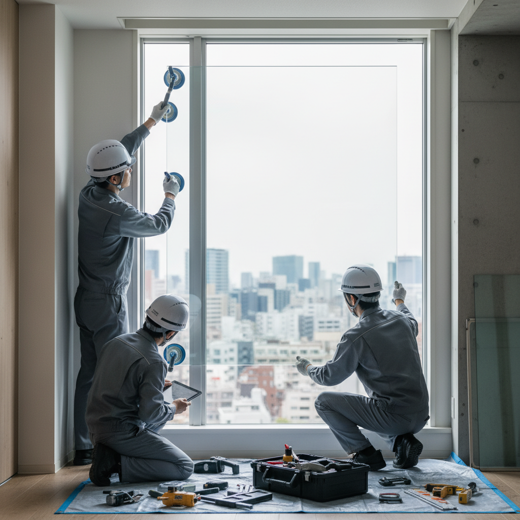 窓ガラス交換業者の種類と特徴に関する画像