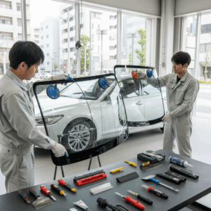 自動車 ガラス交換 工具に関する画像