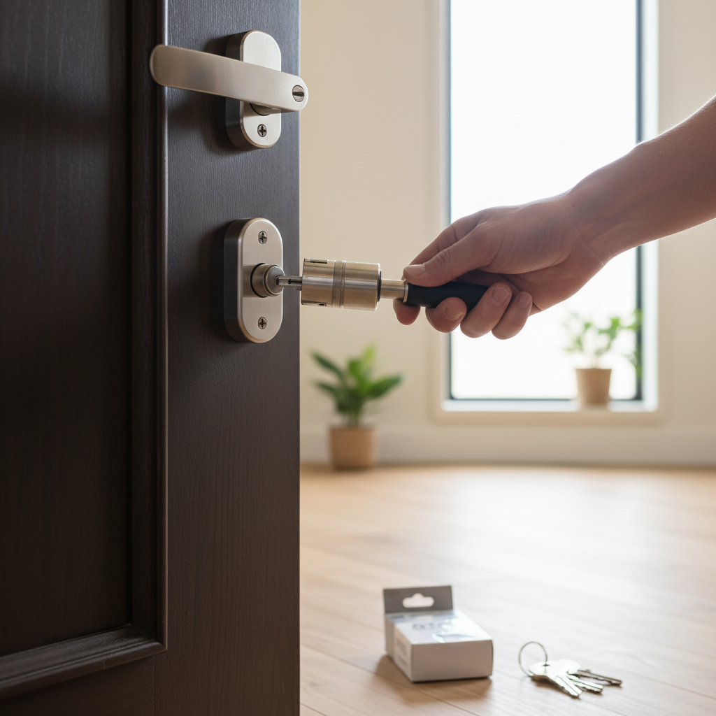 玄関ドアの鍵だけ交換できるかに関する画像