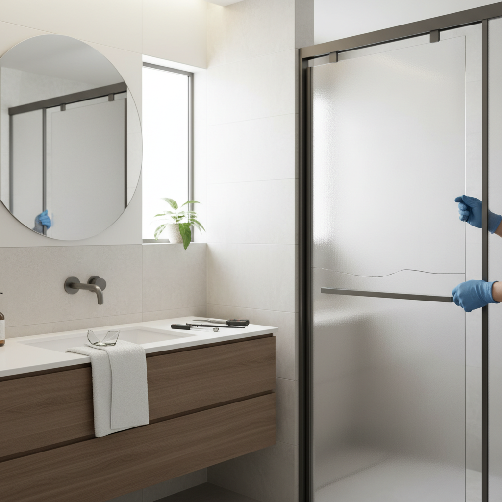 浴室ドアのアクリル板交換のメリットとデメリットに関する画像