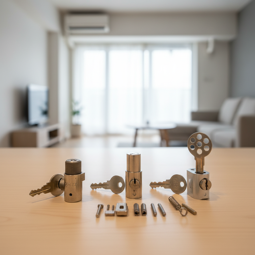 シリンダーの種類別費用比較（ディンプルキーなど）に関する画像