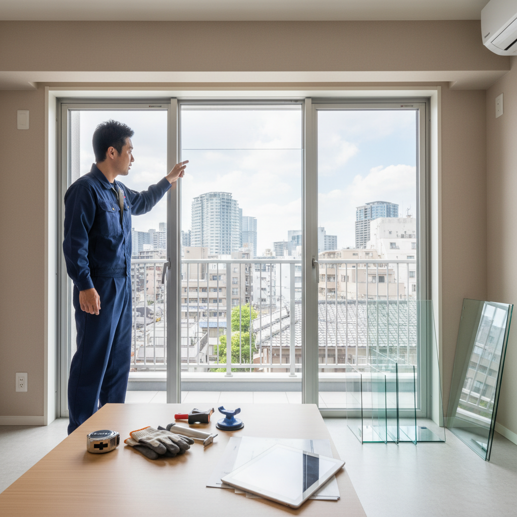 ガラス交換の費用相場と内訳に関する画像