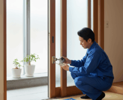 玄関 引き戸 鍵交換に関する画像