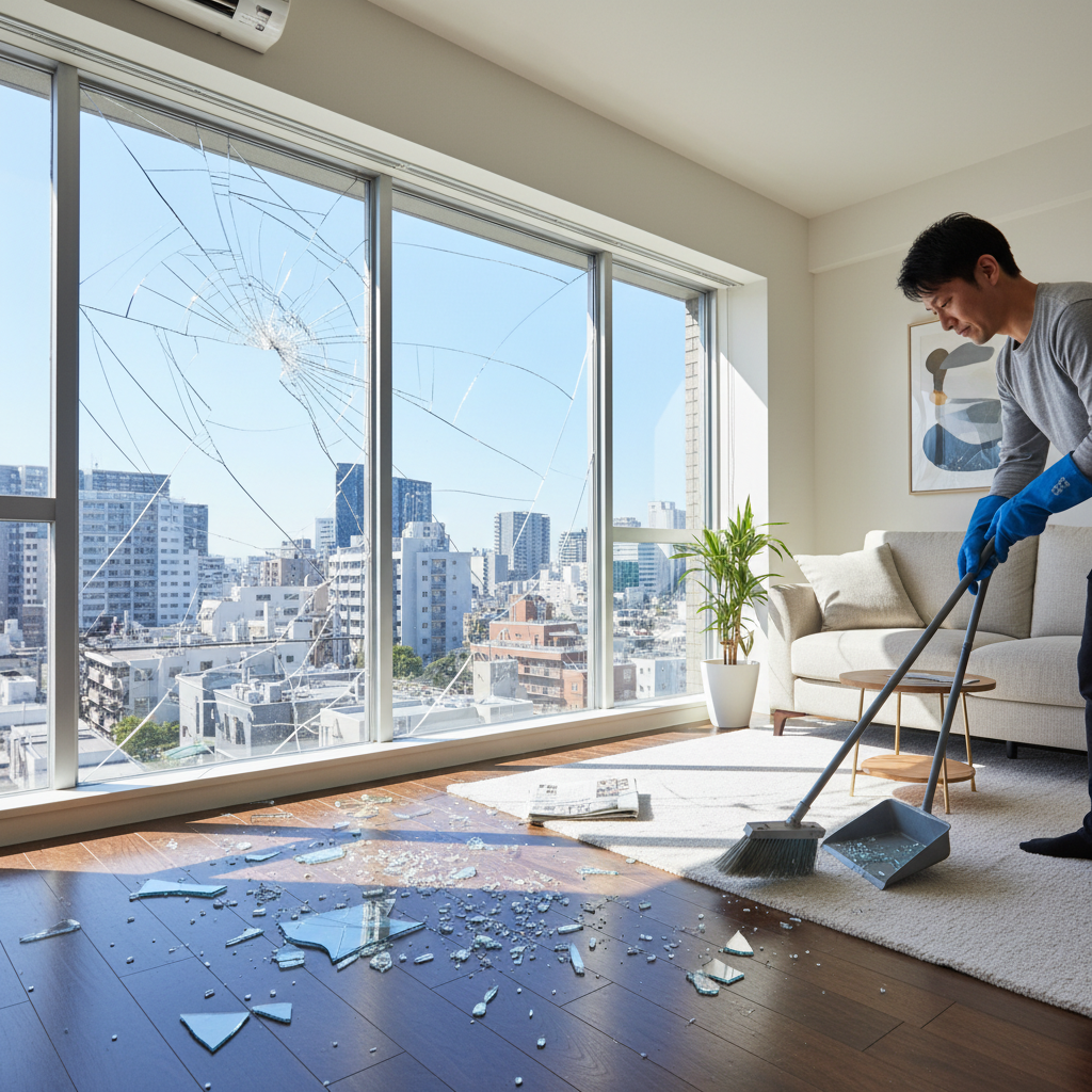 窓ガラスが割れたらどこに連絡すればいいですか？に関する画像