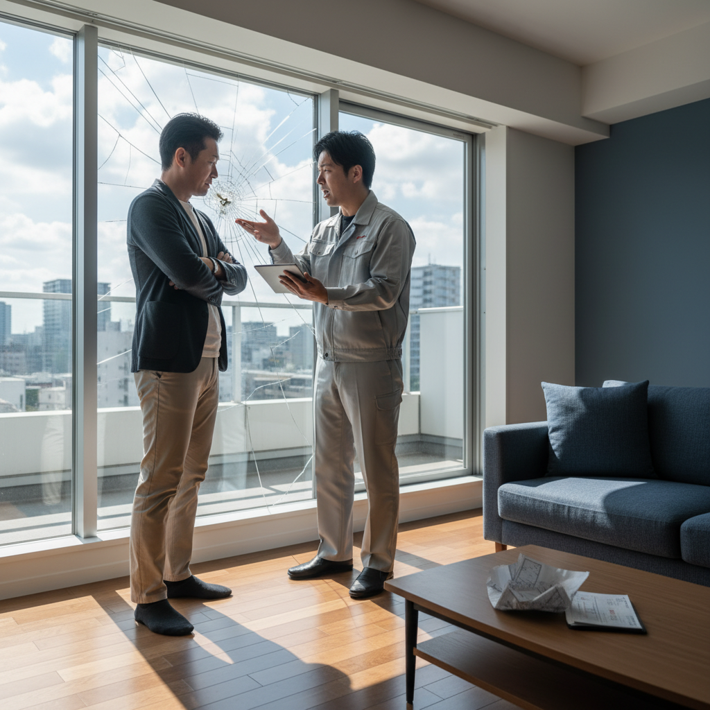 「ガラス交換でぼったくられた」と感じるケースとその対策に関する画像