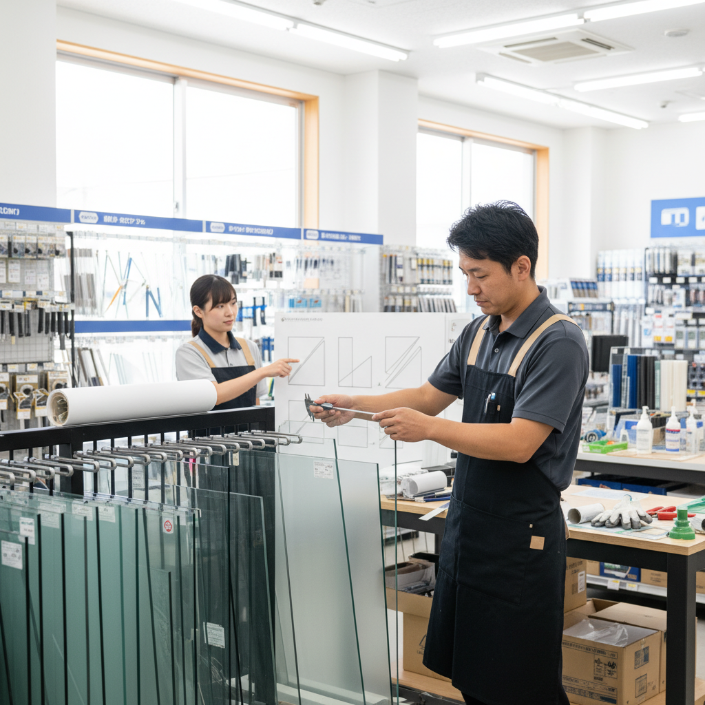 ホームセンターでのガラス修理は可能？に関する画像